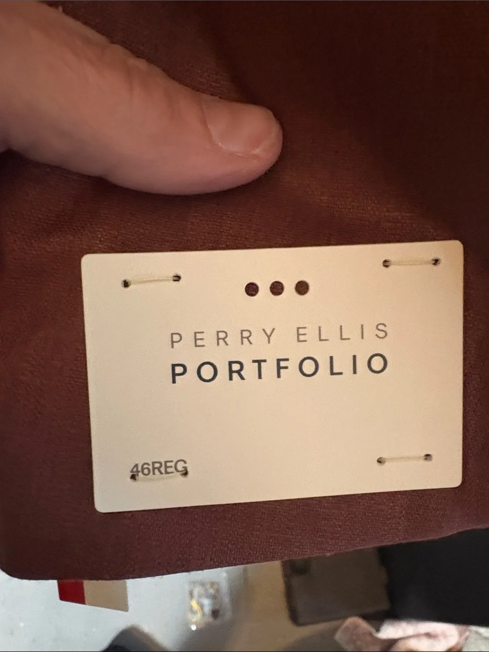 Perry Ellis Men's Copper-Brown Single-Breasted Sport Coat